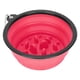 thumbnail image 5 of Cuenco para perros, comederos lentos portátiles, cuencos de agua para perros, plato de viaje para perros pequeños y grandes, color rosa, 5 of 12