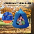 thumbnail image 4 of VEVOR Hanging Tree Tent, 330 LBS Capacity Hanging Tent Swing for Indoor and Outdoor Hammock Sensory Swing Chair w/LED Lights String, Inflatable Base, Ceiling Swing Pod Play Tent for Kids & Adults, 4 of 9