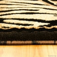 thumbnail image 6 of Allstar Black High Density Double Shot Drop-Stitch Carving Exotic Animal Skin and Nature. Safari Woven Area Rug (7' 10" x 10' 2"), 6 of 6