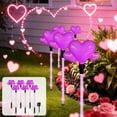 thumbnail image 3 of Solar Powered Valentine's Day Heart Garden Stakes Outdoor Yard Patio Decoration 5-Pack, 3 of 6