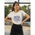 thumbnail image 2 of Boho Hanukkah I T-Shirt Women -Grace Popp Designs, Female 3X-Large, 2 of 4