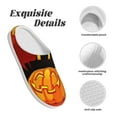 thumbnail image 5 of KLL Halloween Pumpkin Pattern Adult Unisex Cozy Slippers,Fuzzy Slip-on Slippers TPR Sole Slippers Comfort Plush Home Footwear for Indoor & Outdoor-35/36, 5 of 7
