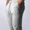 thumbnail image 6 of FRSASU Men's Tapered Gym Joggers, Lightweight Training Cuffed Sweatpants with Pocket and Drawstring, Slim Fit Athletic Running Pants Gray, 6 of 9