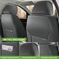 thumbnail image 6 of 2011 for CHEVROLET EQUINOX Car Seat Cover, Faux Leather Cab seat covers With a Headrest and Lumbar Support Non-slip, Gray and White Car Seat Covers, Protect Car Seats, 6 of 8