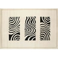 thumbnail image 1 of Ahgly Company Machine Washable Indoor Rectangle Contemporary Wheat Beige Area Rugs, 2' x 5', 1 of 7