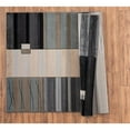 thumbnail image 3 of MDA Home Glamour Abstract Gray/Teal Polypropylene Area Rug - 8'7" x 11'11", 3 of 4