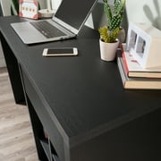 Mainstays Westley Adjustable Shelf Desk with Gaming Headphone Hook and Cable Management, Black Finish
