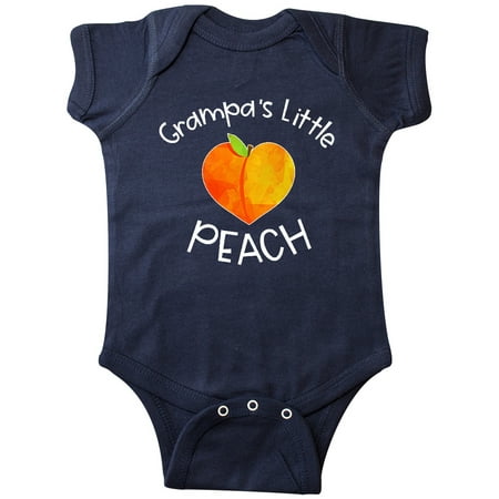 

Inktastic Grampa s Little Peach Cute Peach Heart Gift Baby Boy or Baby Girl Bodysuit
