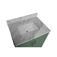 thumbnail image 6 of California 30" Bathroom Vanity with Sage Green Cabinet and Carrara Marble Top, 6 of 6