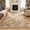 Honey Botanical, variant on Toyoso 2x3 Graphic Botanical Area Rug, Sun-Drenched Honey Amber Rug, Vibrant Bloom Modern Washable Non-Slip Accent Floor Mat for Threshold Room, Desk and Entryway Decorative Rug