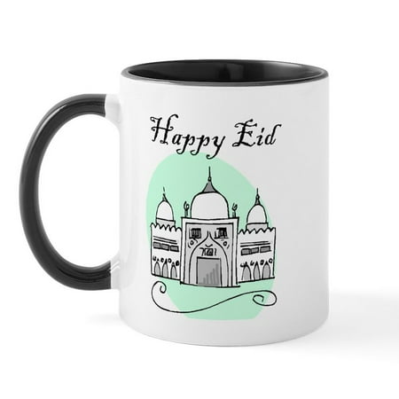 

CafePress - Happy Eid Mug - 11 oz Ceramic Mug - Novelty Coffee Tea Cup