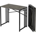 thumbnail image 1 of Folding Computer Desk inch Writing Gaming Computer Camping Desk  No Assembly Required Home Office Table  Mahogany, 1 of 6