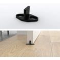 thumbnail image 5 of Guía de piso resistente Guía de piso Guía de piso de pared Guía de piso ajustable con tornillos Adecuado para puerta de gabinete Puerta de madera Puerta de granero 4 piezas Negro, 5 of 5