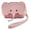 Pink, variant on Leather Mini Purse for Women Cute Elephant Keychain Design Card Holder Stylish Zipper Wallet for Everyday Use