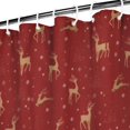 thumbnail image 3 of Red Christmas Deer Pattern Shower Curtain 72"x84" ,Bathroom Decorative Shower Curtains Set with 12 Hooks,Modern Waterproof Washable Shower Curtain, 3 of 6