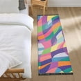 thumbnail image 3 of Yayeee Runner Rug for Bedroom 2'x6' Machine Washable Hallway Non Slip Mat, Colorful Wavy Pattern, 3 of 8