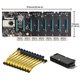 thumbnail image 1 of Btc-S37 Máquina De Minería Placa Base Cpu Set 8 Ranura Para Tarjeta Gráfica + Adaptador De Corriente De 24 Pines + Pci Express De 8 Pines A Doble Pcie 8 (6 + 2) Cable De Alimentación De Pines Moyic EL012795-00, 1 of 6