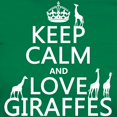 thumbnail image 3 of CafePress - Keep Calm And Love Giraffes T Shirt - Women's Traditional Fit Dark T-Shirt, 3 of 4