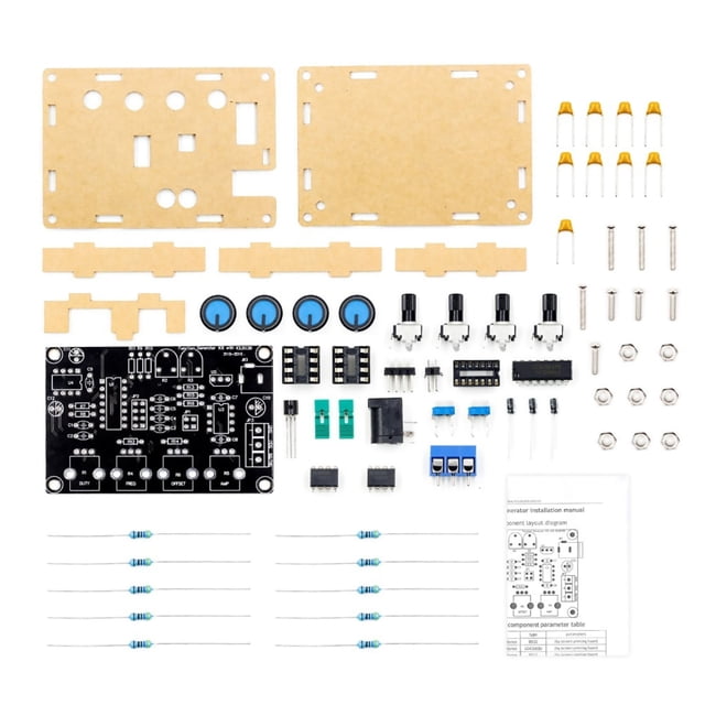 Multifunctional Low-frequency Signal Generator DIY Kit Part, 12V~15V Supports Dual Power Amplifier (Assembly Required)