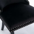 thumbnail image 5 of Button Tufted Upholstered Dining Chairs with Nailhead, Dining Room Chairs Tufted Cushion Back Elegant, Accent Chairs with Solid Wood Legs for Living Room/Kitchen (Set of 2), 5 of 9
