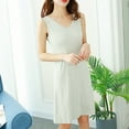 thumbnail image 3 of Tsesme Sleeveless Nightgowns for Women Loose V-Neck Soft Above Knee Sleepwear Summer Comfy Tank Sleep Dresses, 3 of 5