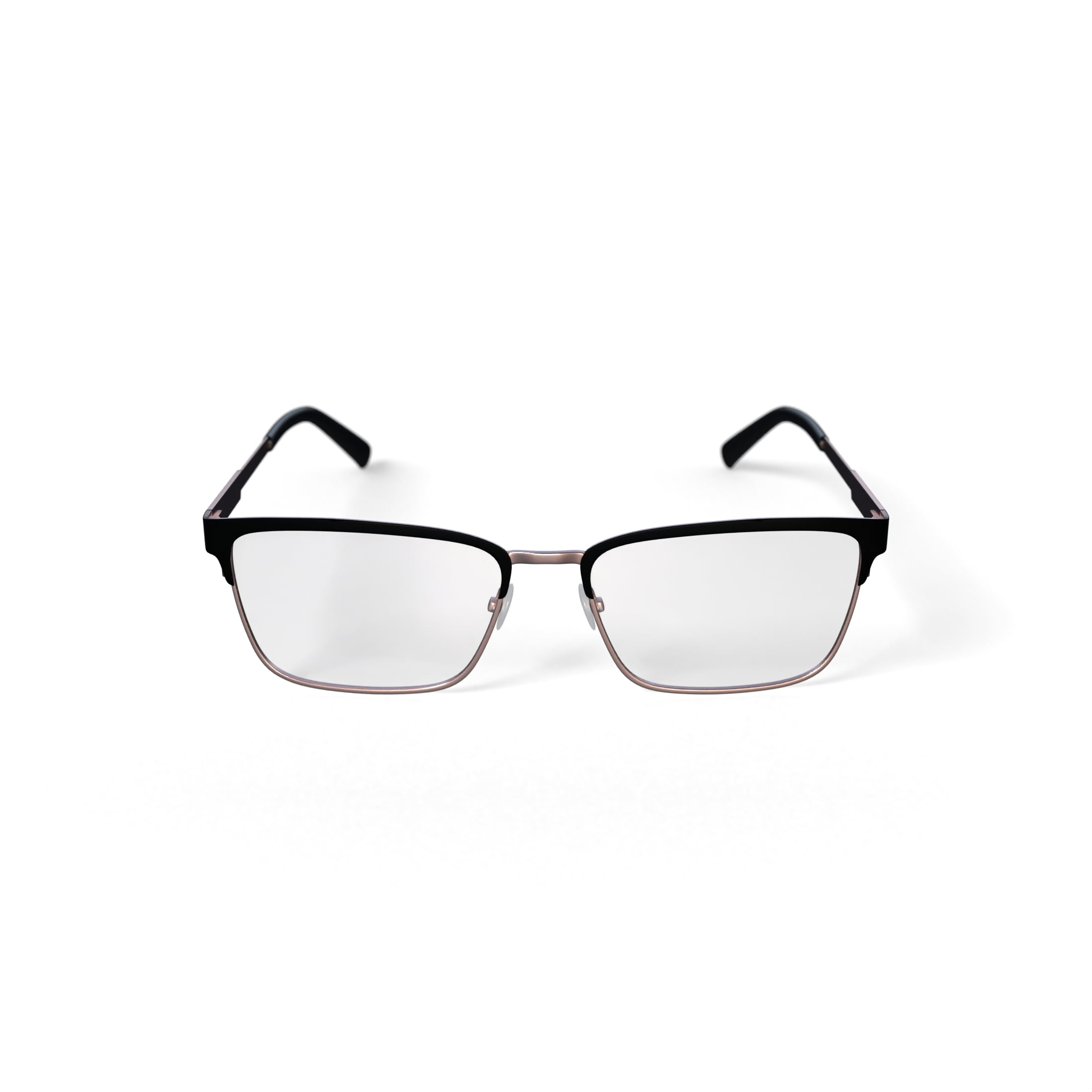 Reverb Men's RVMO5150 Prescription Eyeglasses with Case, Black/Gold
