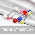 thumbnail image 6 of DESIGNICE Tongue Rings,Glossy Finish and Reduced Resistance Tongue Piercing Jewelry,Fixed Pigment and Durable Brilliance Tongue Rings for Women, 6 of 7