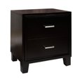 thumbnail image 2 of FOA Ramone 3pc Espresso Faux Leather Bedroom Set - Full + Nightstand + Chest, 2 of 4