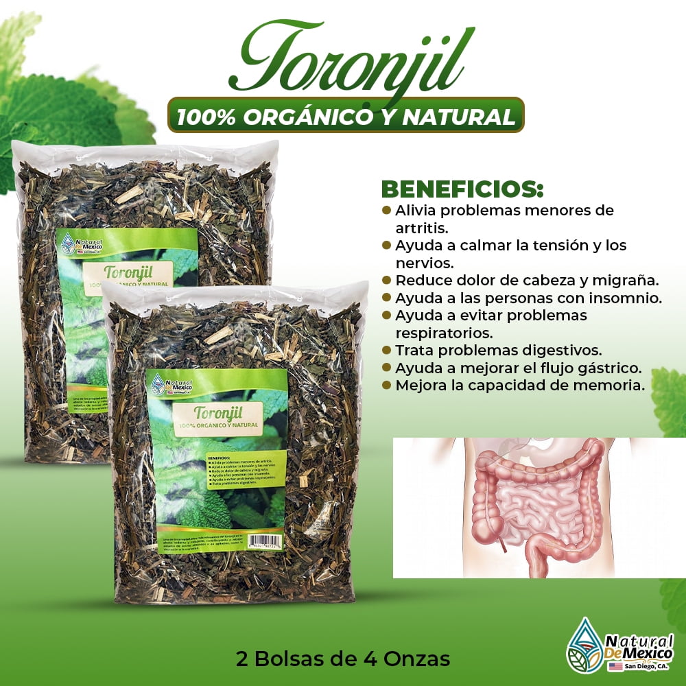 Toronjil Hierba/Tea 8 Onzas (2 bolsas de 4 onzas)