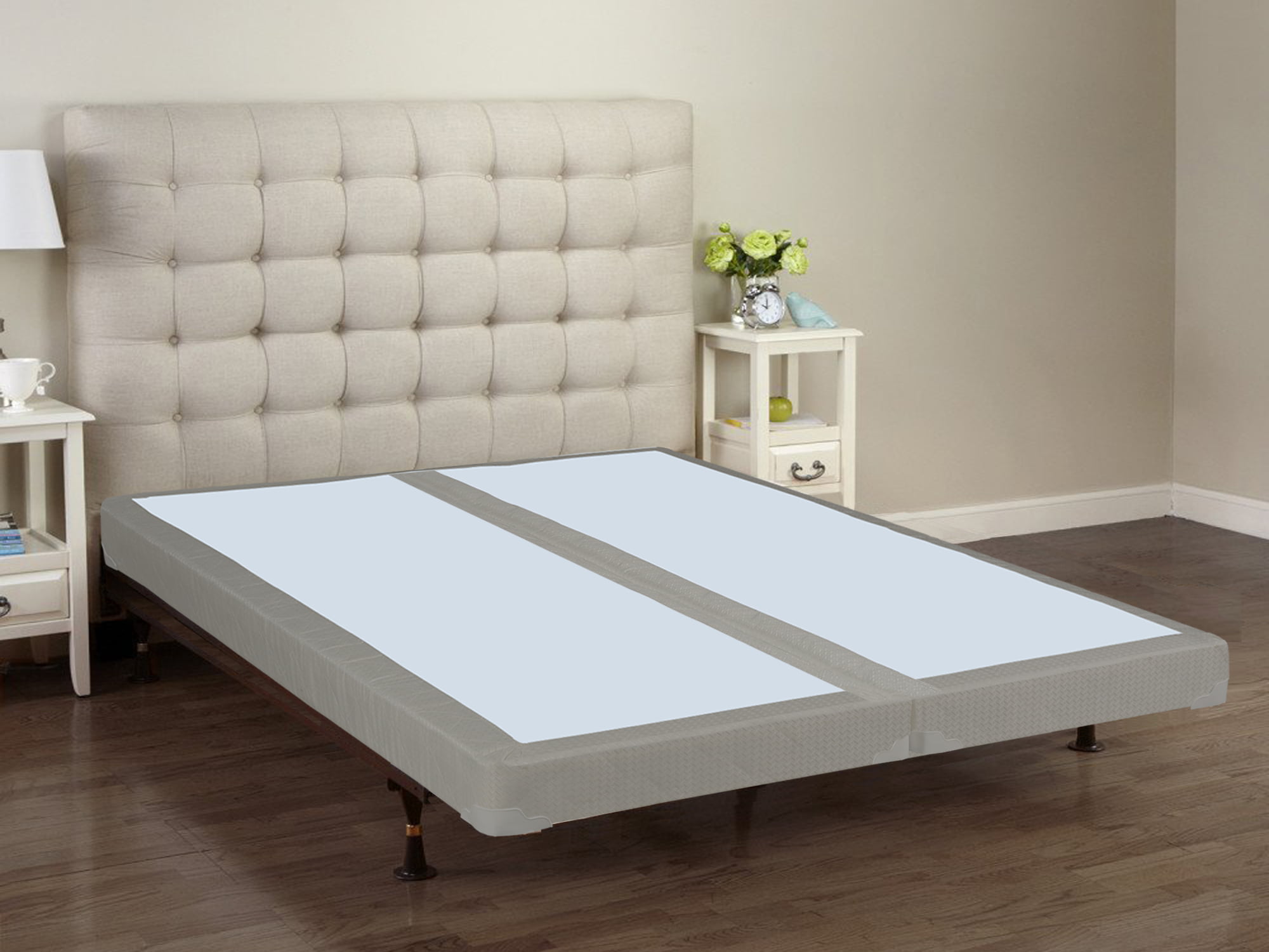 Continental Sleep, 4" Fully Assembled Split Box Spring/Foundation For Mattress, Queen Size
