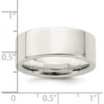 thumbnail image 3 of Sterling Silver Ss 8mm Comfort Fit Flat Size 5 Band Made In United States qcfb080-5, 3 of 5