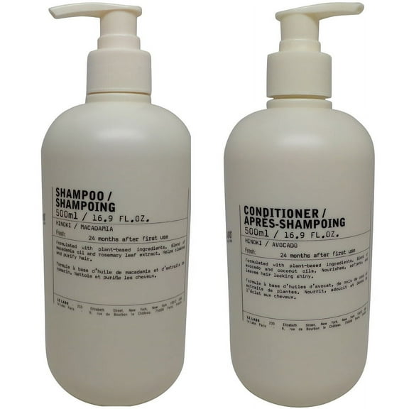 Le Labo Hinoki Shampoo and Conditioner 16.9oz Pump Bottles