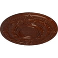 thumbnail image 3 of 33 7/8"OD x 1 3/8"P Dauphine Ceiling Medallion (Fits Canopies up to 13 1/4"), Hand-Painted Burnished Mahogany Crackle, 3 of 6