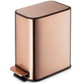thumbnail image 2 of 1.3 Gallon Copper Slim Stainless Steel Pedal Trash Can – Soft Close for Narrow Spaces, 2 of 5