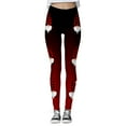 thumbnail image 4 of NIEWTR High Waist Yoga Pants , Tummy Control Workout Dance Running Yoga Christmas Leggings for Women(XL,Christmas), 4 of 5