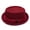 Claret, variant on Open Mesh Pork Pie Hat for Men with Adjustable Warm Day Size