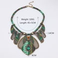 thumbnail image 3 of MasteelfCA Collier Ras du Cou Ethnique Fait Main Mode Multicolore Perles Bohemia Déclaration Bijoux pour Femmes Bijoux (Vert), 3 of 7