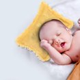 thumbnail image 3 of Baby Posing Props Set Cute Cotton Linen Hat Stuffed Pose Pillow Positioner Kit for Infant Newbron Shower (Yellow), 3 of 8