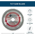 thumbnail image 3 of Benchmark Abrasives 5-3/8" TCT Saw Blade with 5/8" Arbor, Circular Saw Blades for Cutting Plastic Aluminum Non-Ferrous Metals Fiberglass, Smooth Cutting ‎(5-3/8" - 50 Teeth), 3 of 3