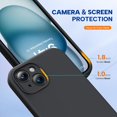 thumbnail image 4 of Funda para teléfono Miracase compatible con iPhone 15 negra, 4 of 6