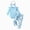 Blue, variant on TOWED22 Infant Baby Girl Fall Winter Clothes 3 Pieces Outfits Long Sleeve Crew Neck Cute Print Romper Jumpsuit Ribbed Flare Pants Headband Set(Khaki,12-18 M)