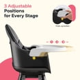 thumbnail image 5 of HARPPA High Chair for Baby Boy, 8-in-1 Convertible Feeding Chair for Babies and Toddlers, Black, 5 of 9