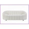 thumbnail image 4 of Osmash White Teddy Sherpa Sofa - 70'' Wide Plush Living Room Sofa with Sturdy Wooden Frame, 4 of 6