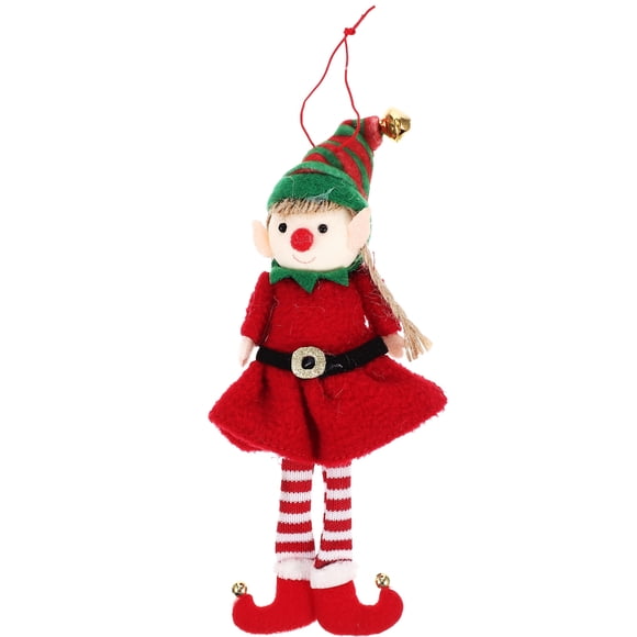 CIMAXIC christmas Elf Doll Hanging Decoration Xmas Tree Hanging Ornament Decor Christmas Doll Ornament,6.3"X2.56"X1.57"