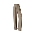 thumbnail image 3 of Women Wide Leg Pants with Pockets High Waist Stretch Dress Casual Flattering Fit Straight Leg Trousers by Yigetop Khaki 3XL, 3 of 5