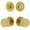 Satin Brass, variant on Viaggio 628520 Circolo Solid Brass Single Cylinder Keyed Entry Door Knob Set And Deadbolt
