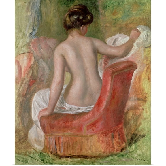 Great BIG Canvas | Rolled Pierre Auguste (1841-1919) Renoir Poster Print entitled Nude in an Armchair, 1900