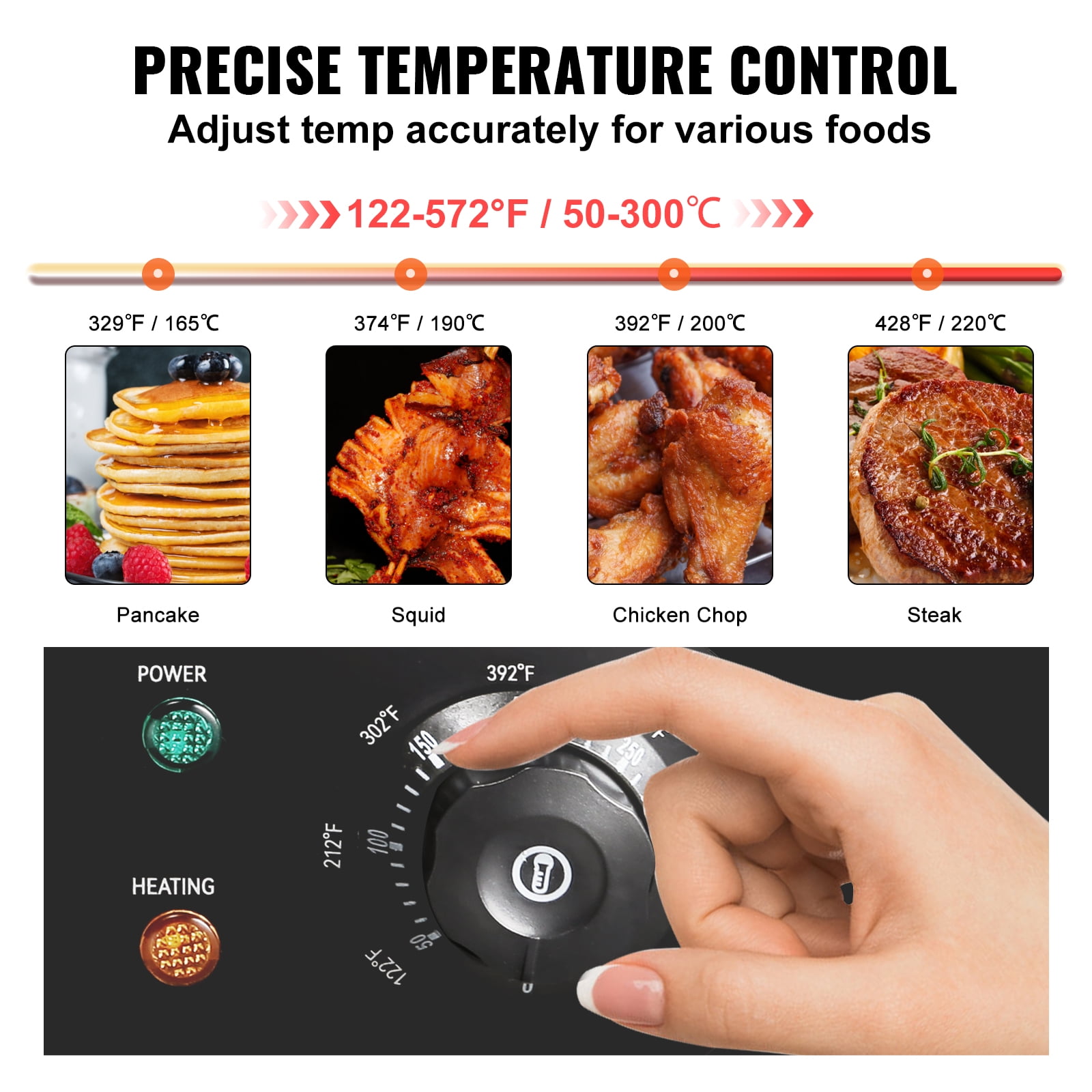 KFFKFF 21" Commercial Electric Countertop Griddle Flat Top Grill Hot Plate 1600W