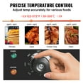 thumbnail image 4 of KFFKFF Commercial Electric Griddle, 21", 1600W Countertop Flat Top Grill, Stainless Steel Teppanyaki Grill with Non Stick Iron Cooking Plate, 122-572℉ Adjustable Temp Control 2 Shovels & Brushes, 110V, 4 of 9