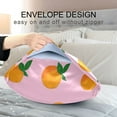 thumbnail image 4 of Yayeee Pillowcase Queen Size Set of 2 Satin Wrinkle Resistant Pillow Case, Cartoon Oranges, 4 of 8